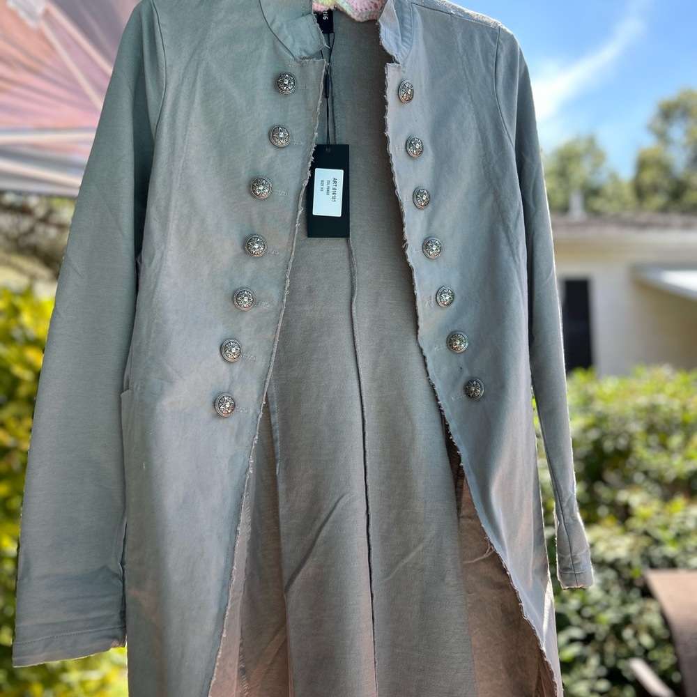 Venti6 Sergeant Pepper Military Jacket size xs. Brand new with tags. Gray color